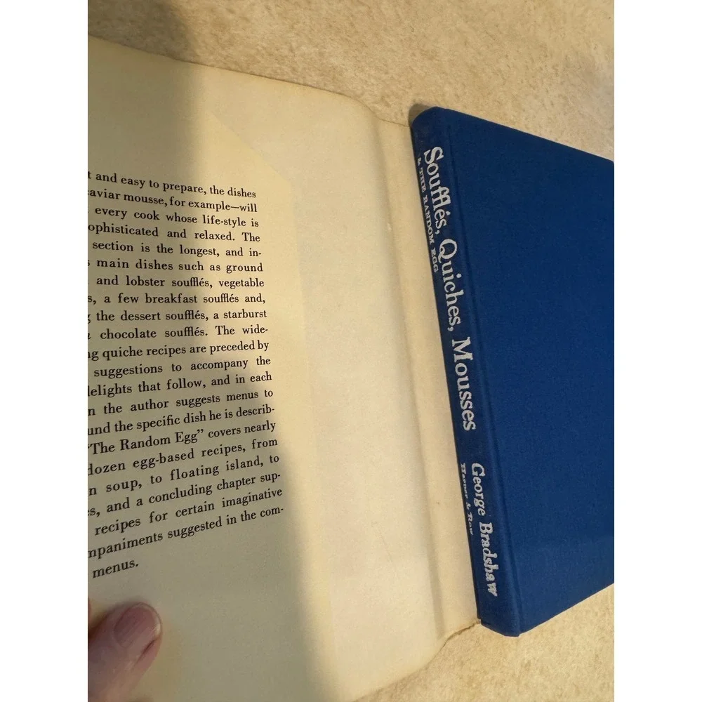 George Bradshaw Souffles Quiches Mousses & The Random Egg 1971 Hardcover Book